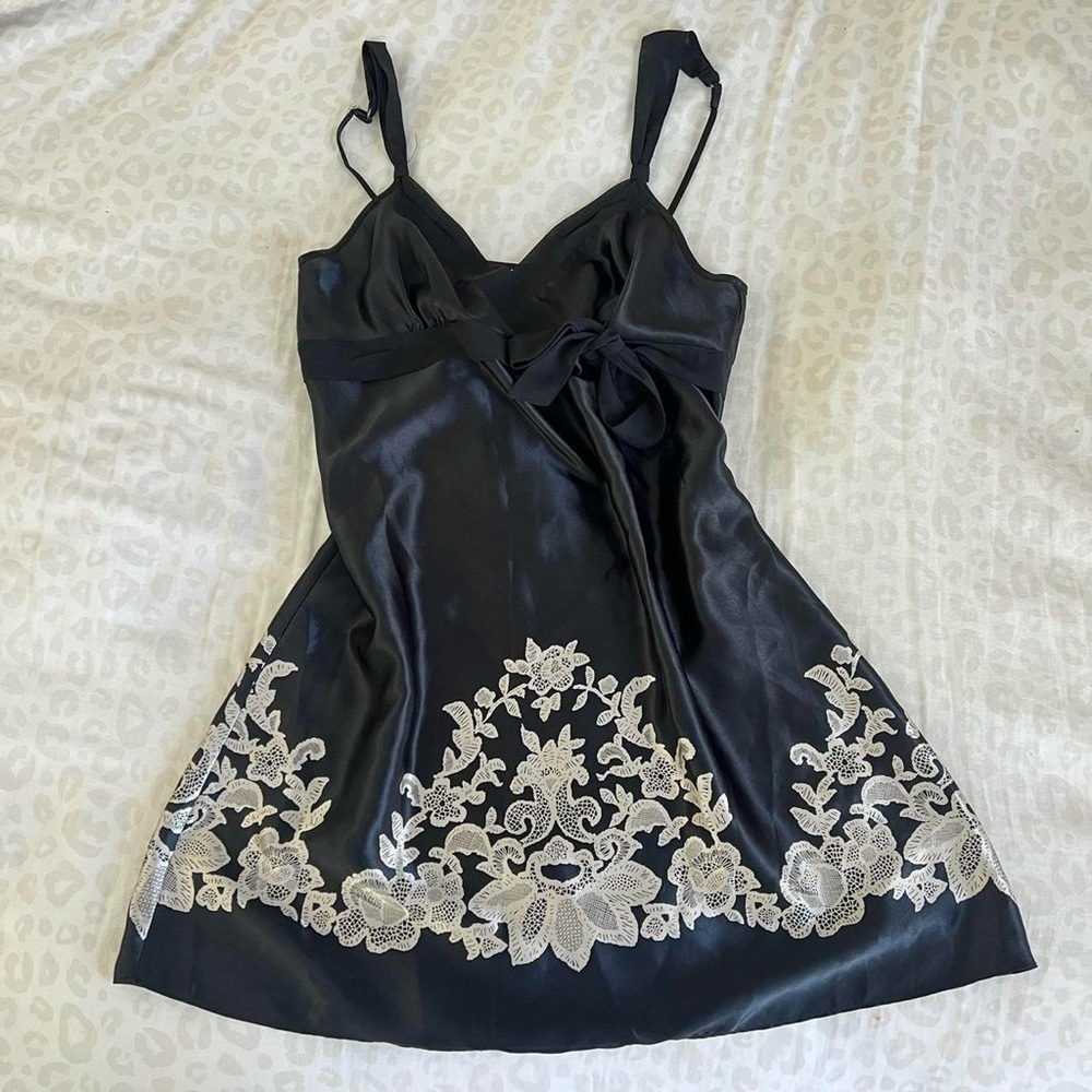 Vintage Black Slip Dress
